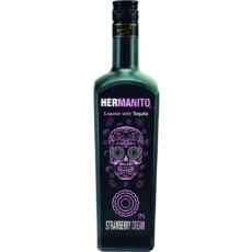 LICOR DE AGAVE CON CREMA DE FRESA HERMANITO - 70CL