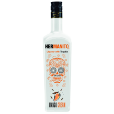 LICOR DE AGAVE CON CREMA DE MANGO HERMANITO - 70CL