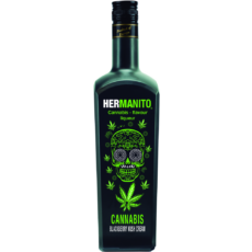 LICOR DE AGAVE CON CREMA DE BLACKBERRY KUSH HERMANITO - 70CL