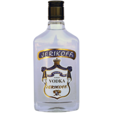 PETACA VODKA JERIKOFF AZUL CR 35 CL.
