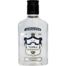 PETACA VODKA JERIKOFF AZUL CR 20 CL.